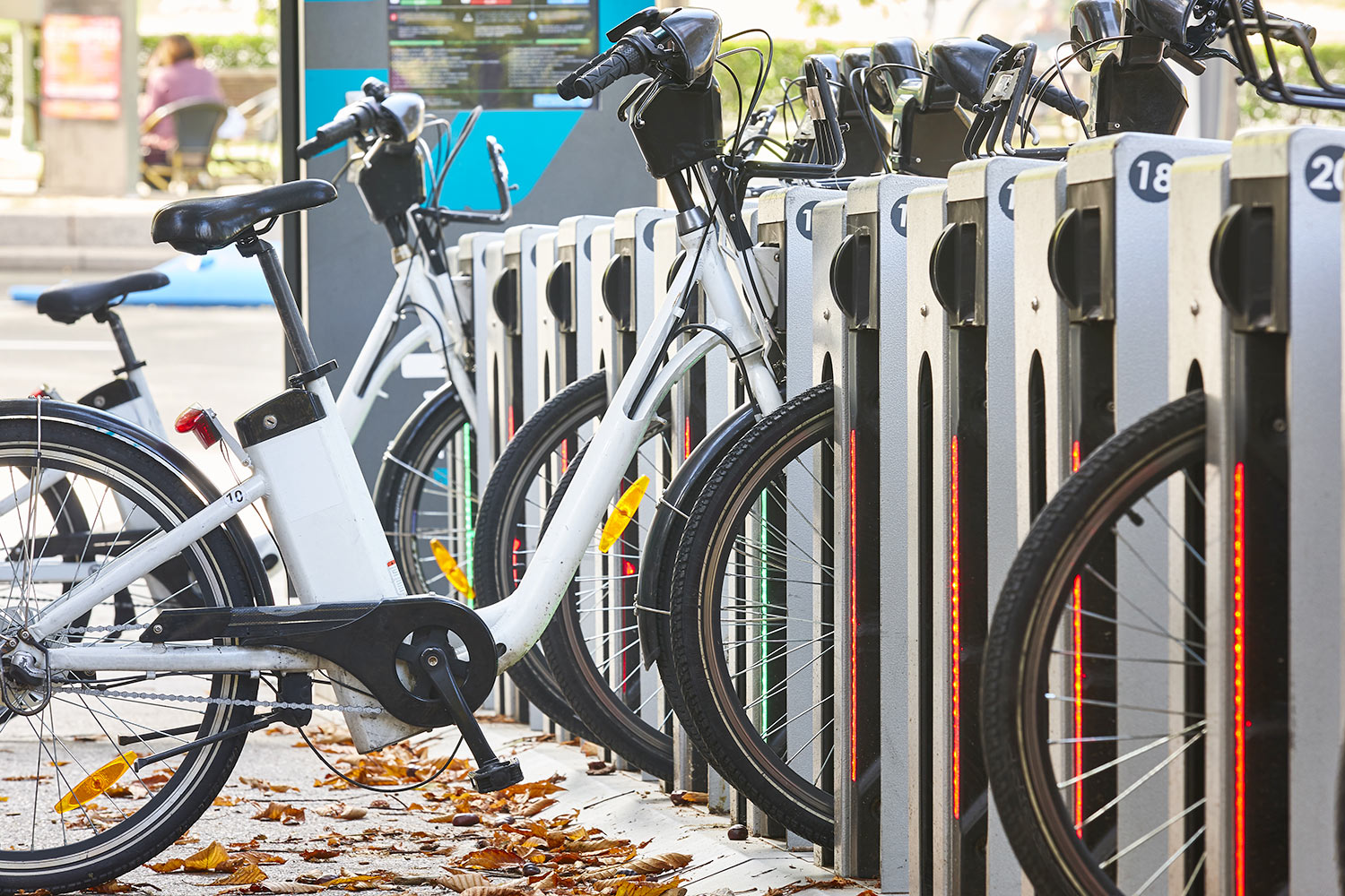 Urban Electric Bikes Charging Batteries In The Cit 2023 11 27 05 24 47 Utc